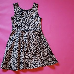 Childrens place M 7/8 leopard print dress